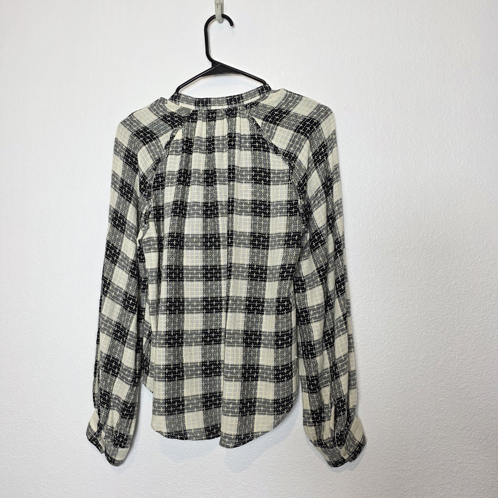 Anthropologie Pilcro Breezy Plaid Button Down Shirt Size Small - Picture 9 of 12